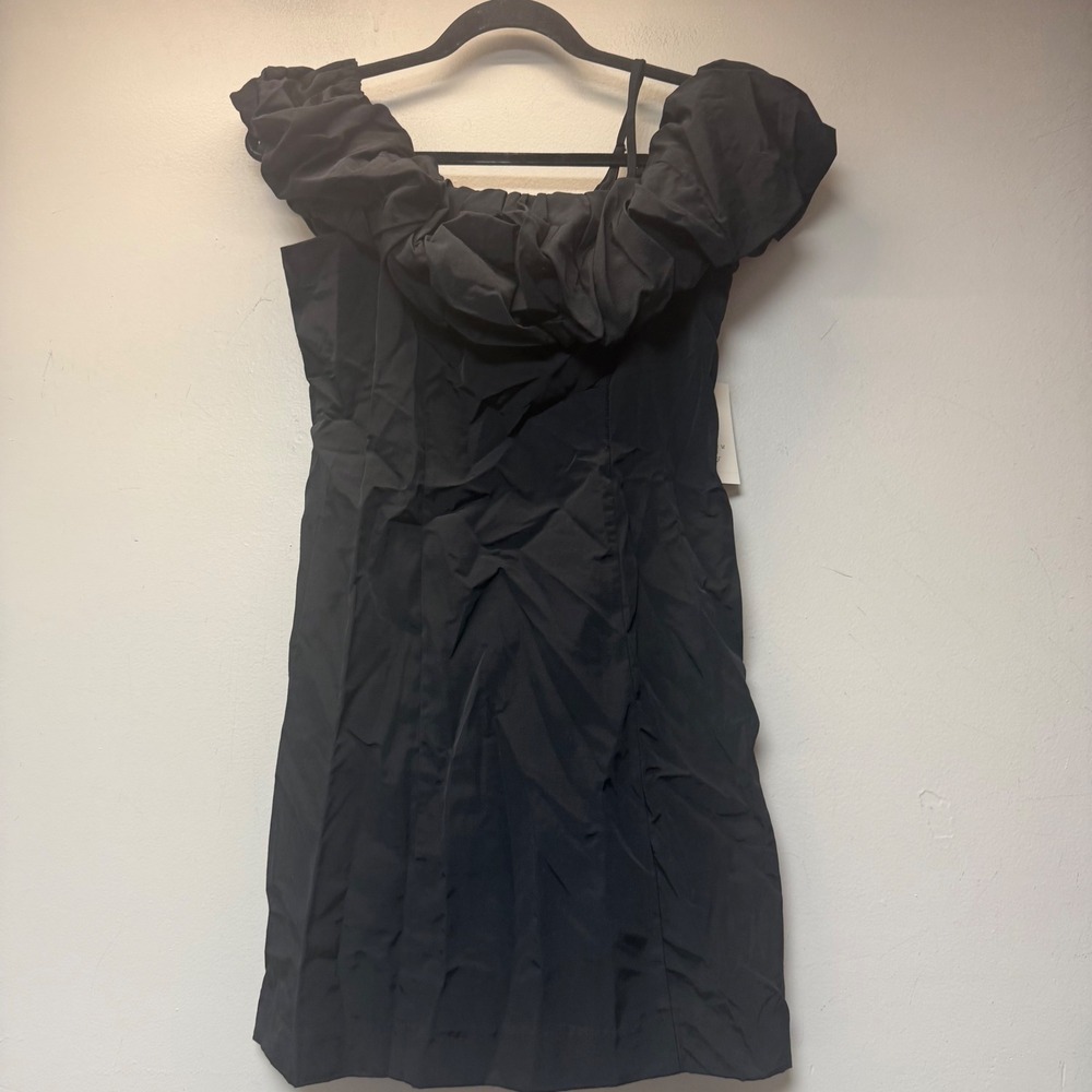 A New Day Dress Women 2 Black NEW Off-The-Shoulder Ruffle Mini Cocktail Party